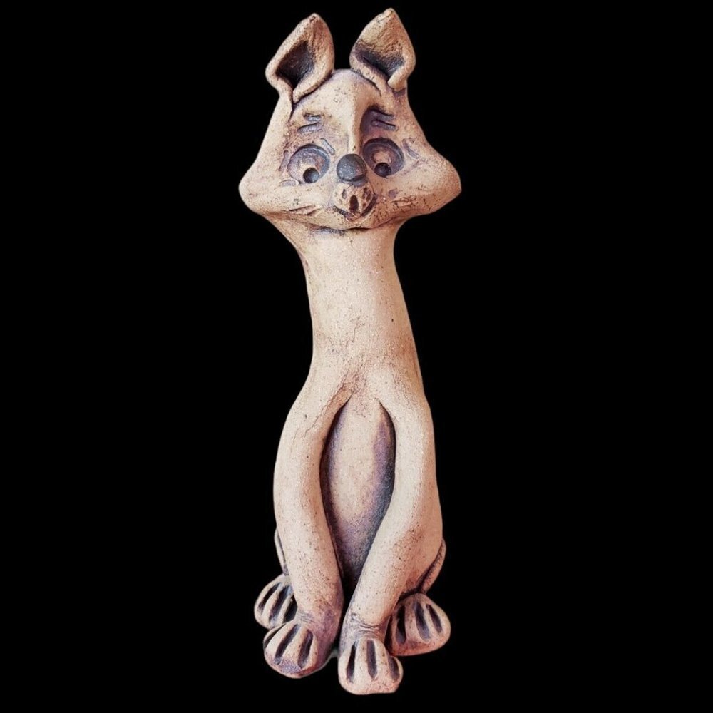 Clay Art Cat New Zeland 4" tall
